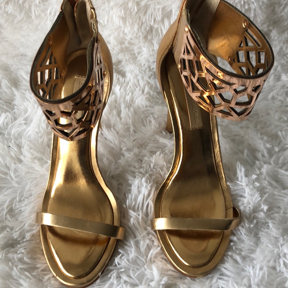 Gold Ankle Cuff Heel